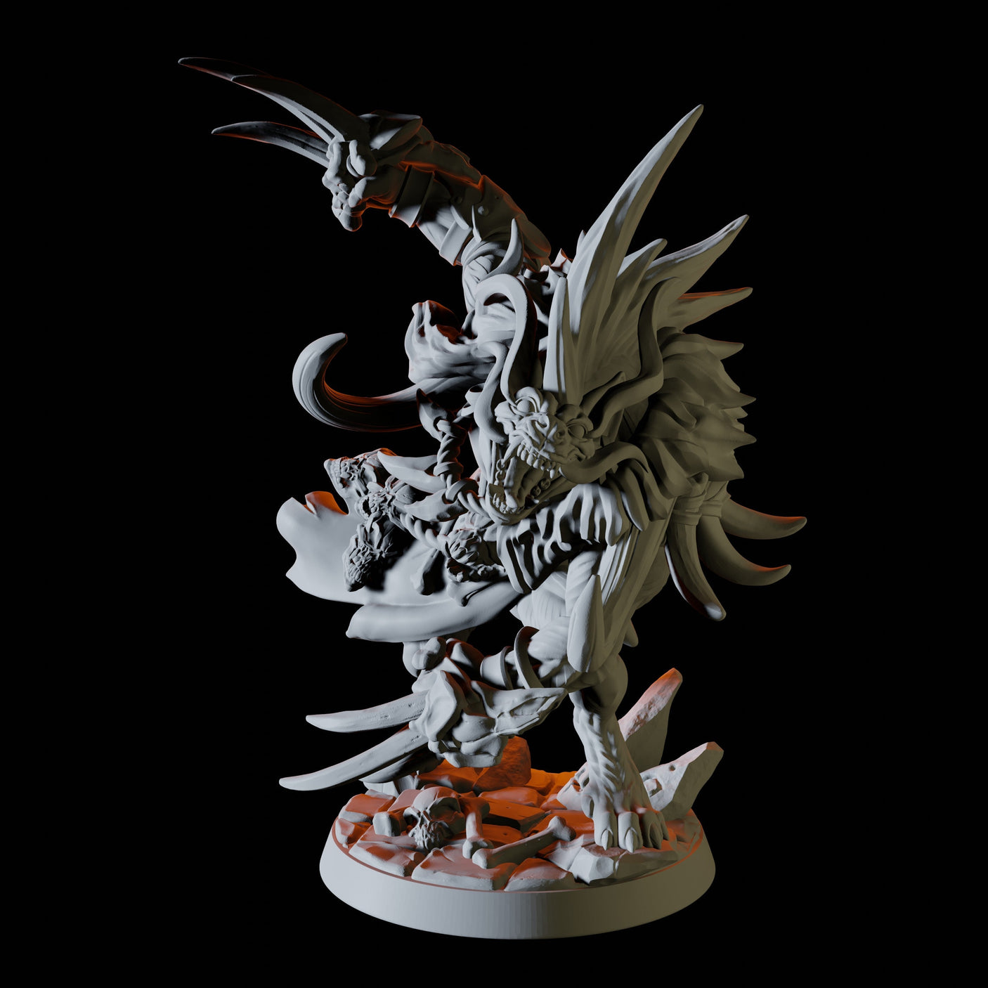 Gnoll Shaman Miniature for Dungeons and Dragons, Pathfinder or other TTRPGs