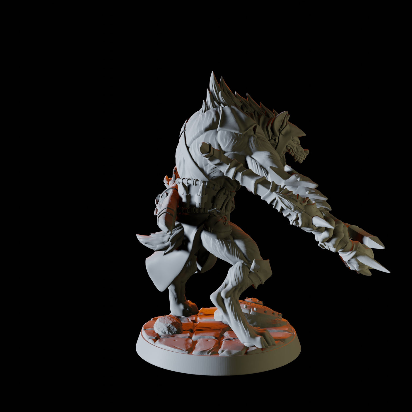 Gnoll with bow and arrow Miniature for Dungeons and Dragons, Pathfinder or other TTRPGs