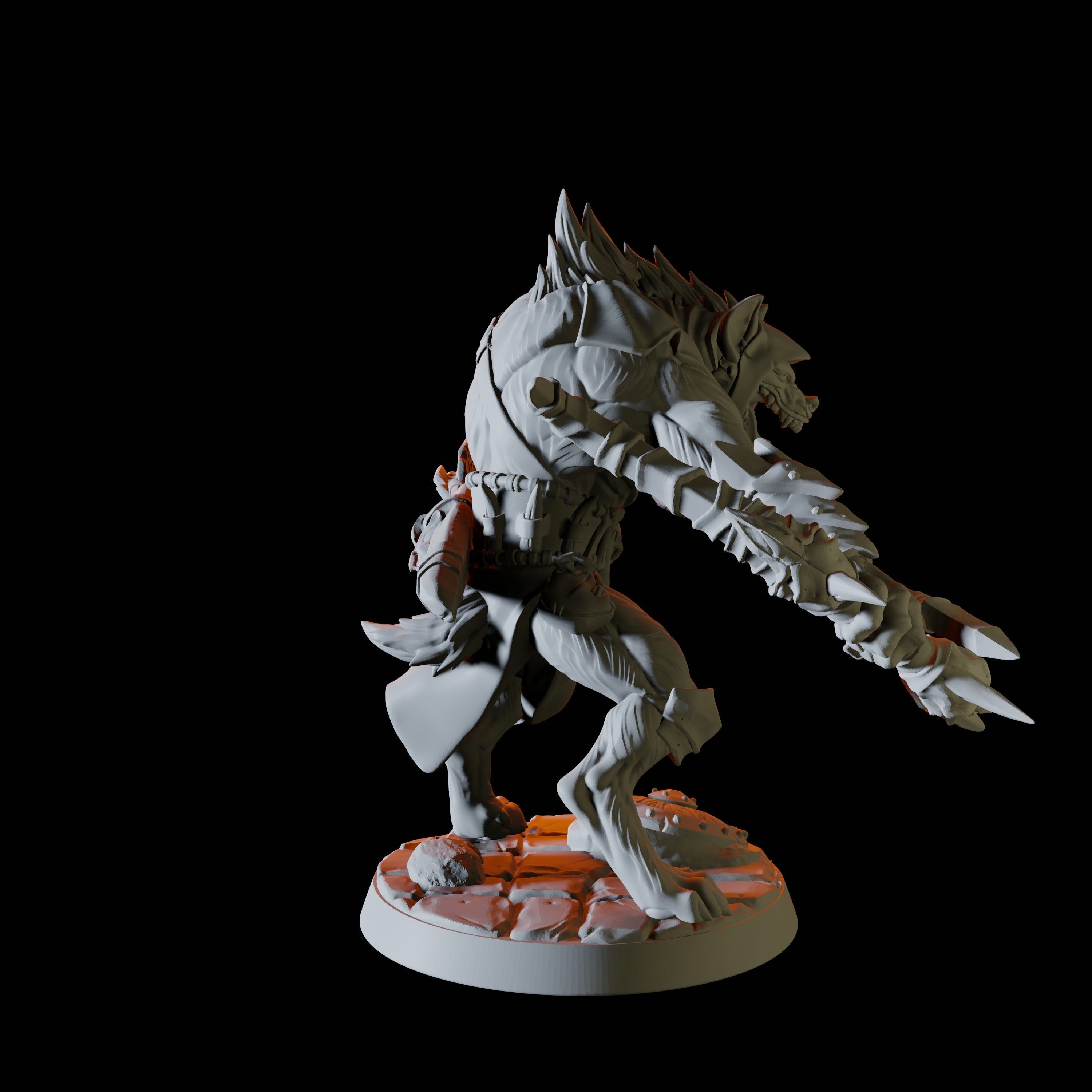 Gnoll Miniature for Dungeons and Dragons - Myth Forged