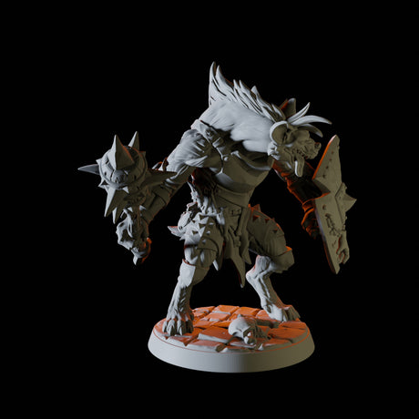 Gnoll with mace and shield Miniature for Dungeons and Dragons, Pathfinder or other TTRPGs
