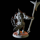 Gnoll with spear and shield Miniature for Dungeons and Dragons, Pathfinder or other TTRPGs