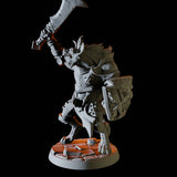 Gnoll with sword and shield Miniature for Dungeons and Dragons, Pathfinder or other TTRPGs