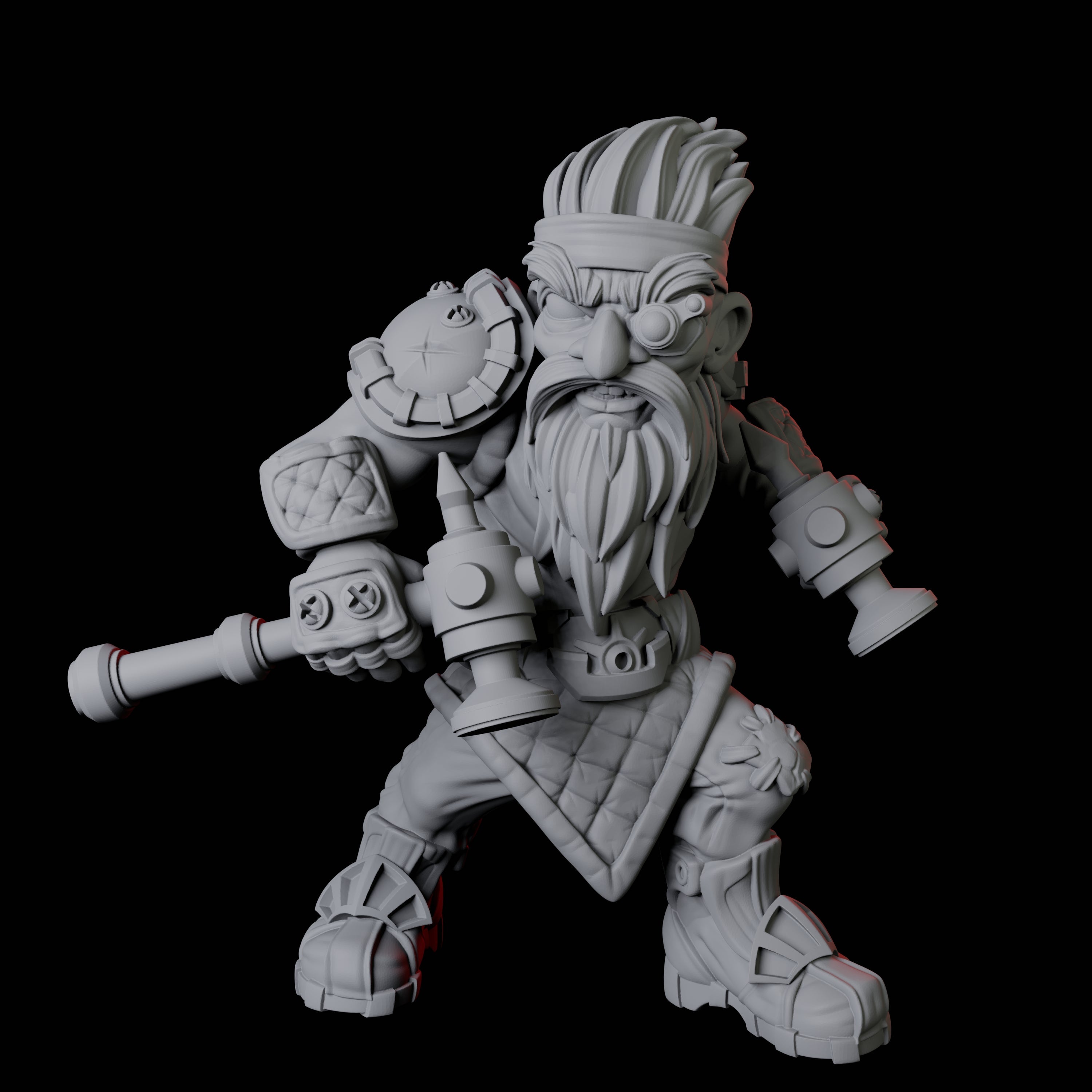 Gnome Artificer B Miniature for Dungeons and Dragons, Pathfinder or other TTRPGs