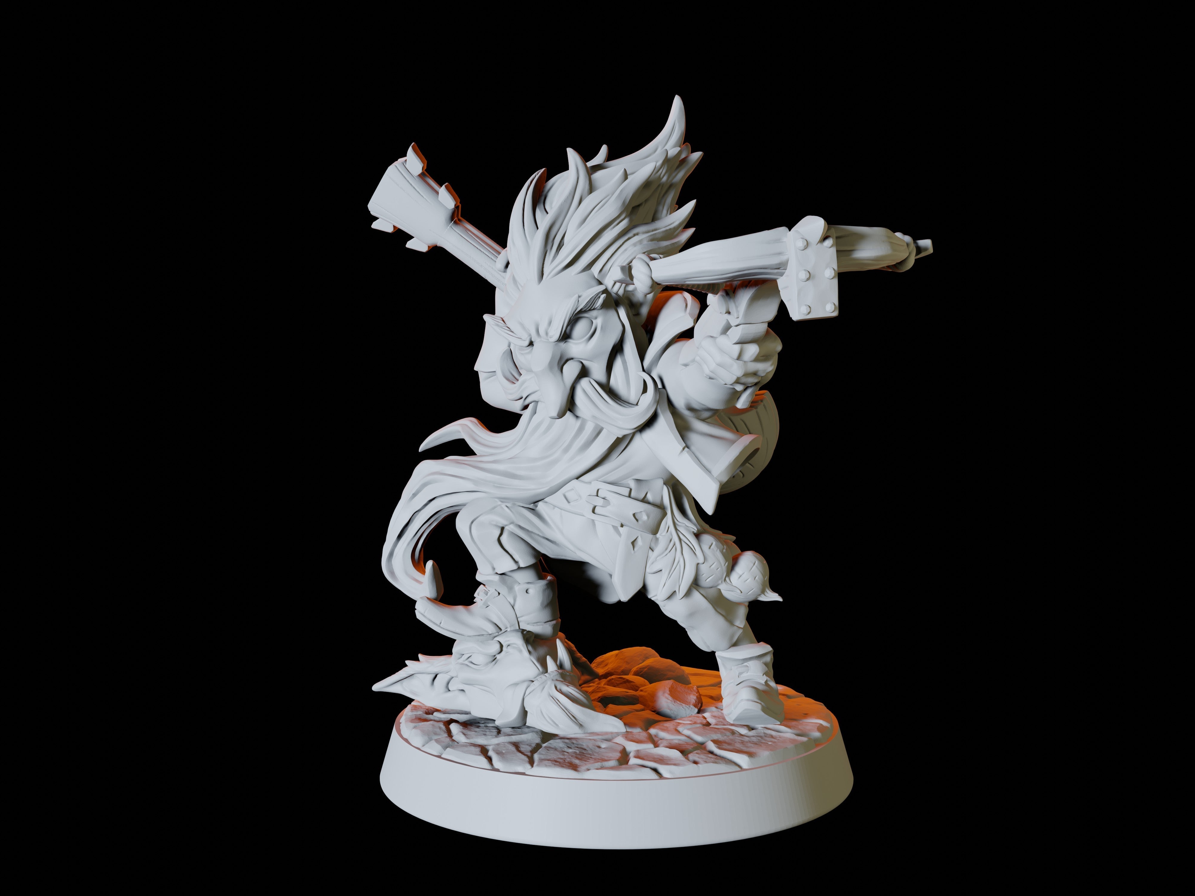 Gnome Bard Miniature for Dungeons and Dragons - Myth Forged