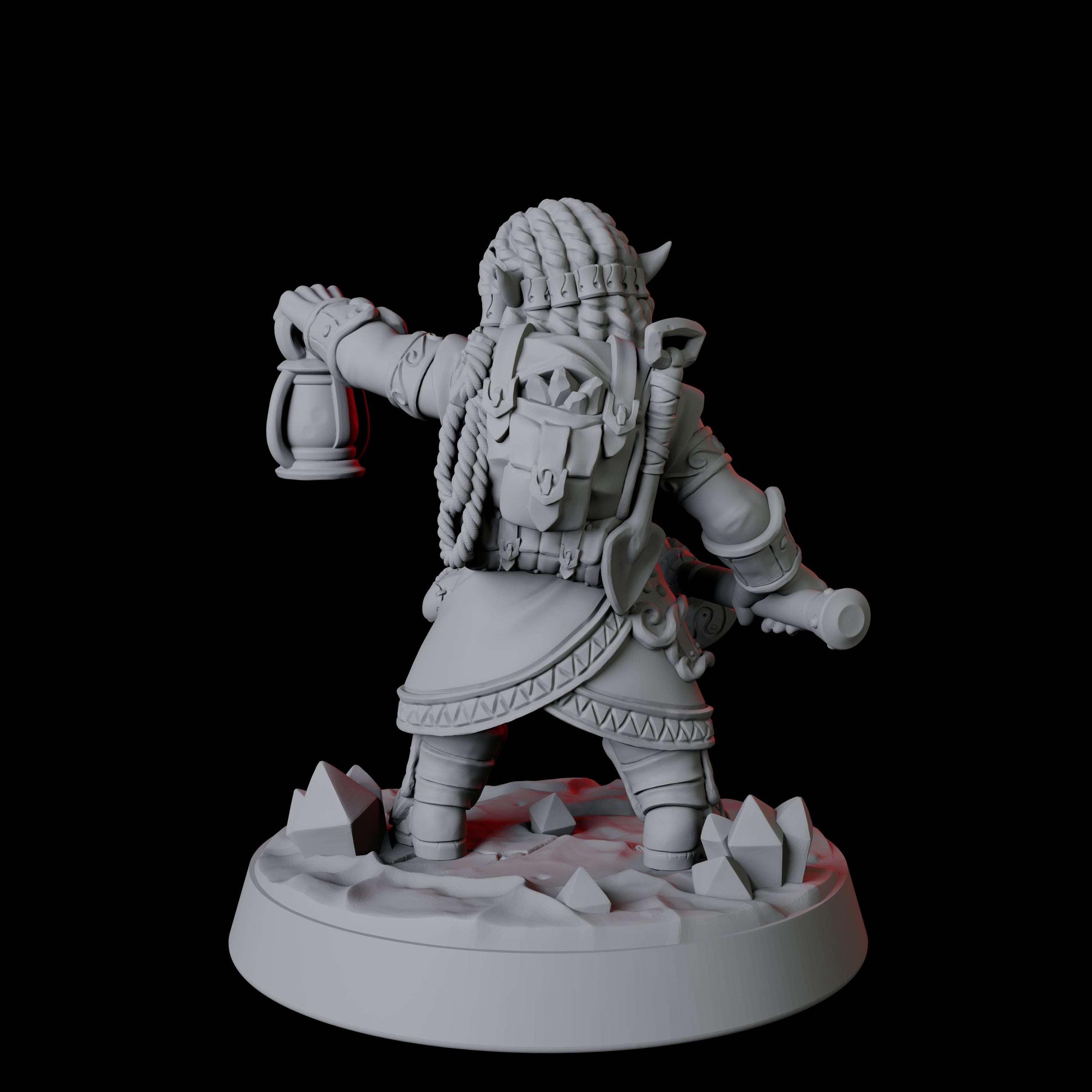 Gnome Miner D Miniature for Dungeons and Dragons, Pathfinder or other TTRPGs