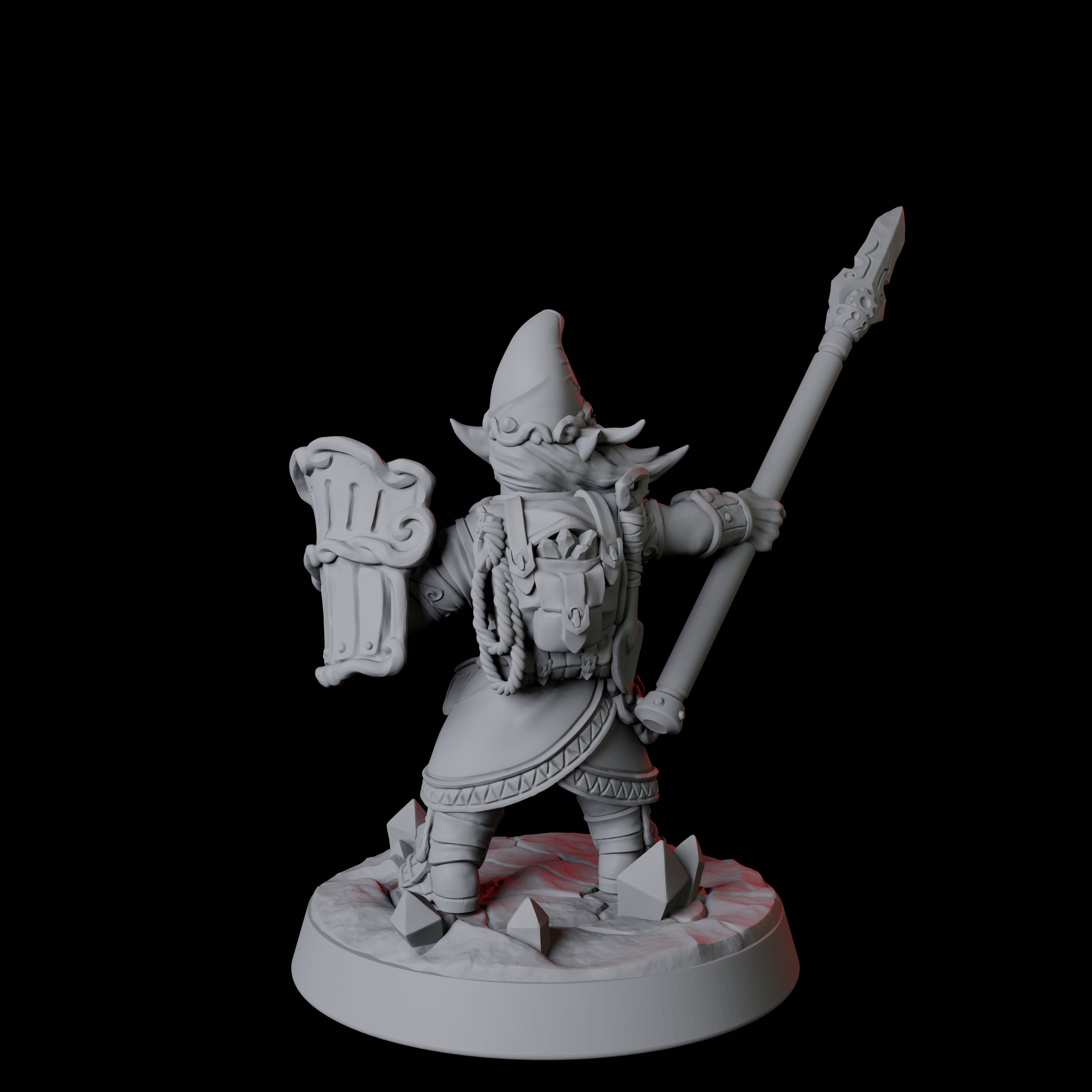 Gnome Miner E Miniature for Dungeons and Dragons, Pathfinder or other TTRPGs