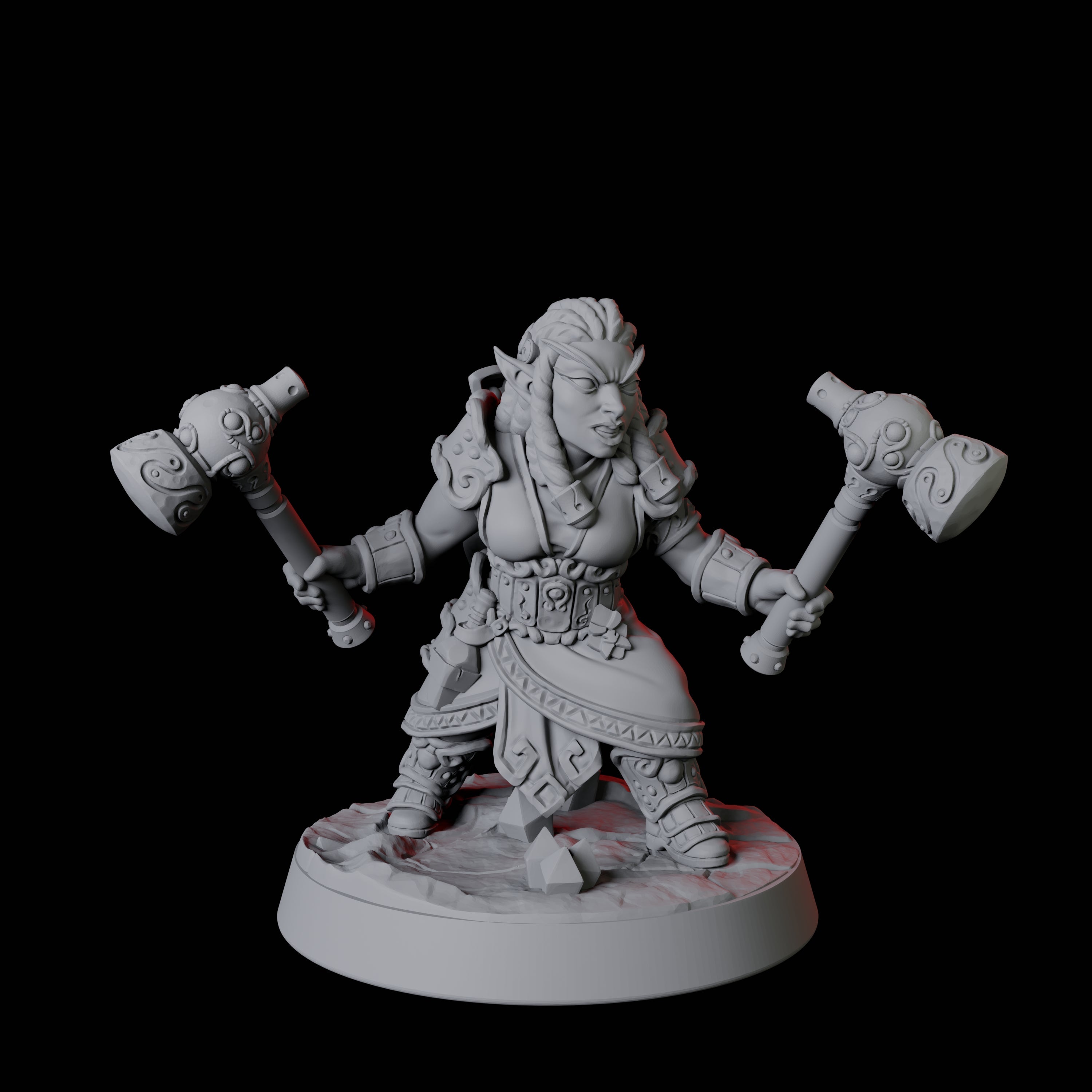 Gnome Miner F Miniature for Dungeons and Dragons, Pathfinder or other TTRPGs