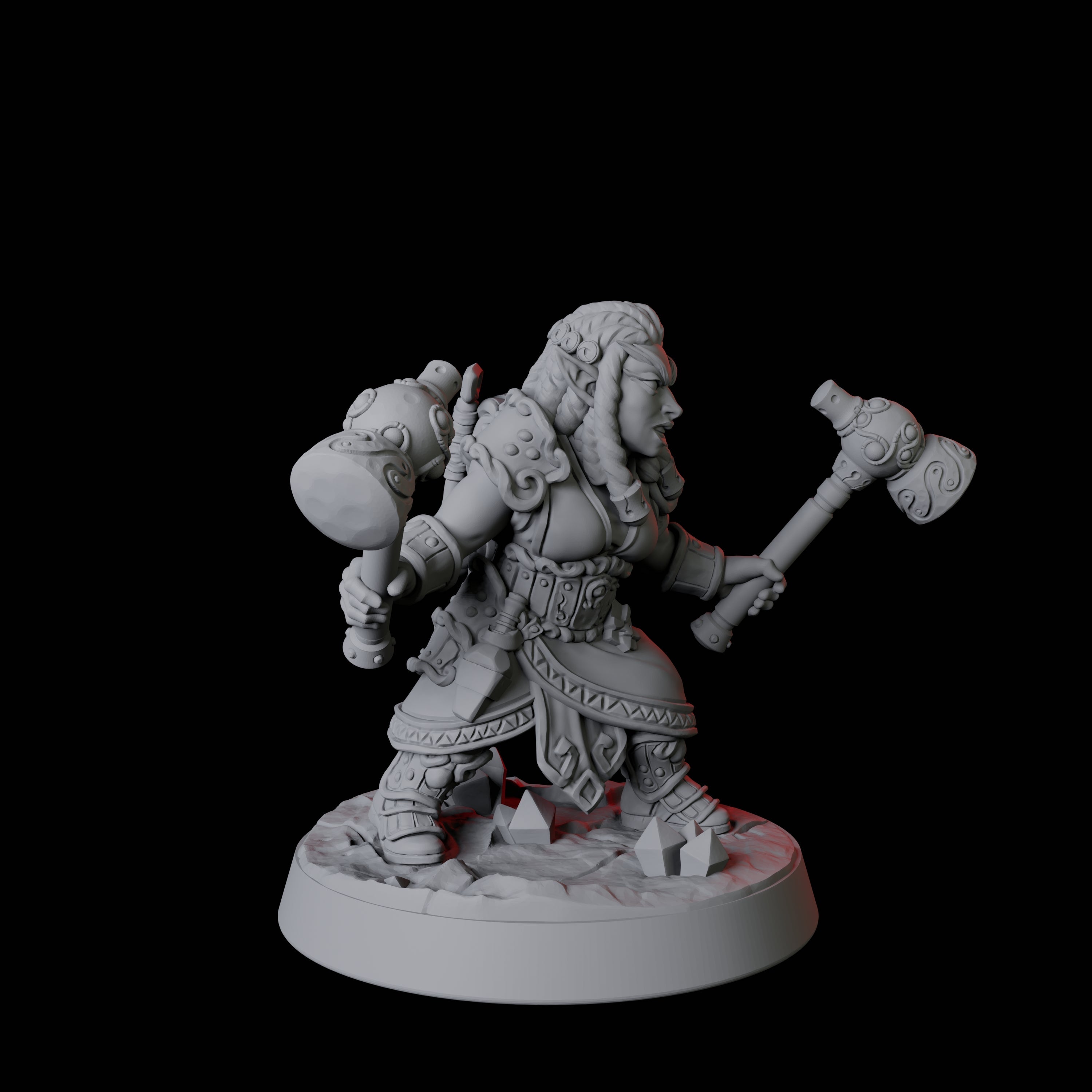 Gnome Miner F Miniature for Dungeons and Dragons, Pathfinder or other TTRPGs