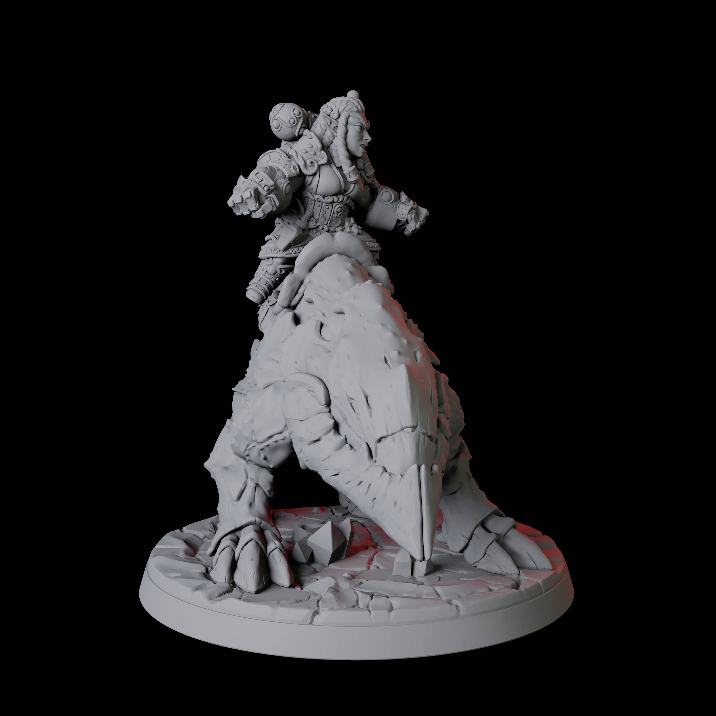 Gnome Rider D Miniature for Dungeons and Dragons, Pathfinder or other TTRPGs