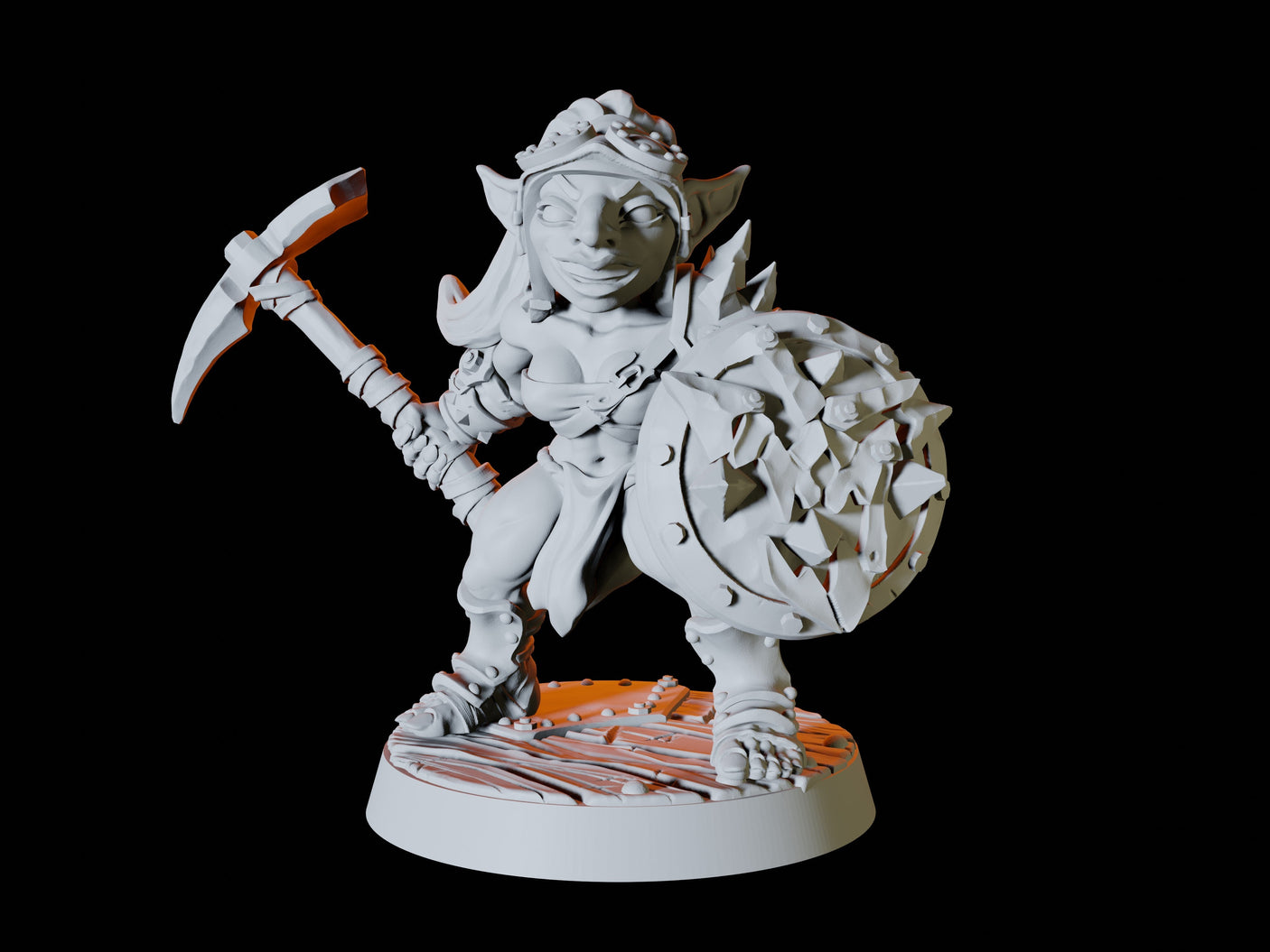 Goblin Army - Six Soldiers Miniature for Dungeons and Dragons, Pathfinder or other TTRPGs