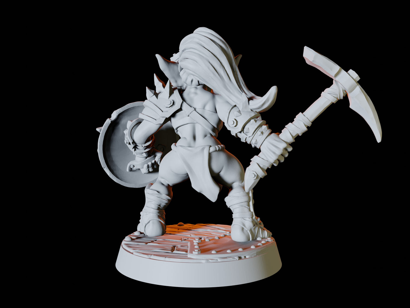 Goblin Army - Six Soldiers Miniature for Dungeons and Dragons, Pathfinder or other TTRPGs