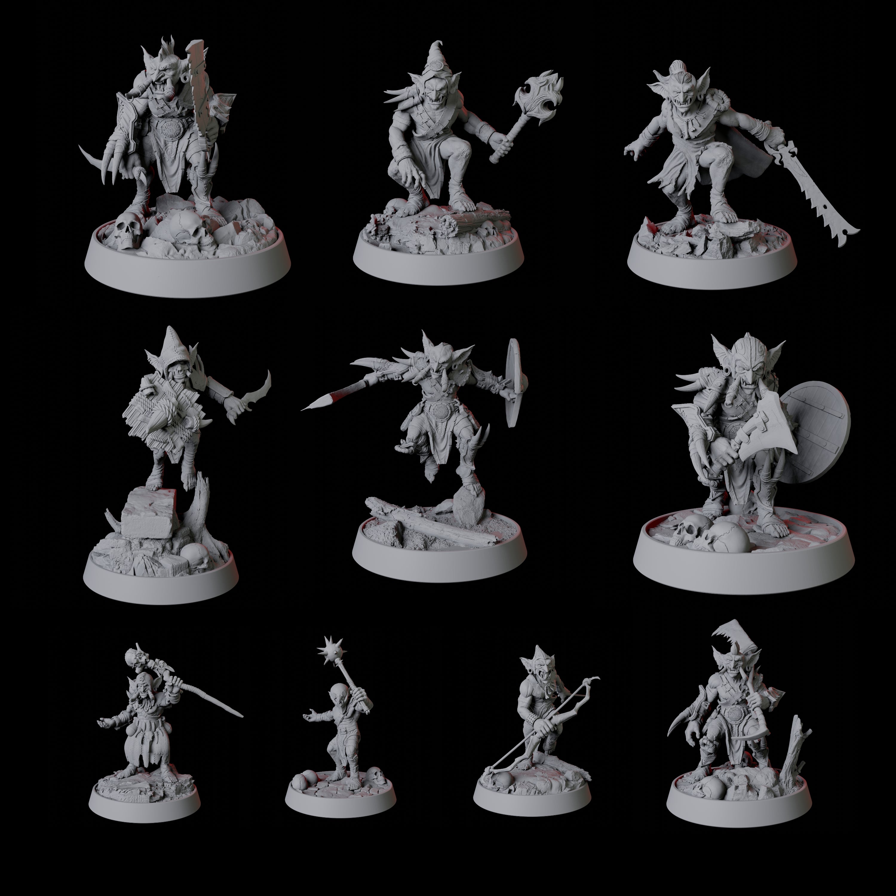 Goblin Horde Miniature for Dungeons and Dragons