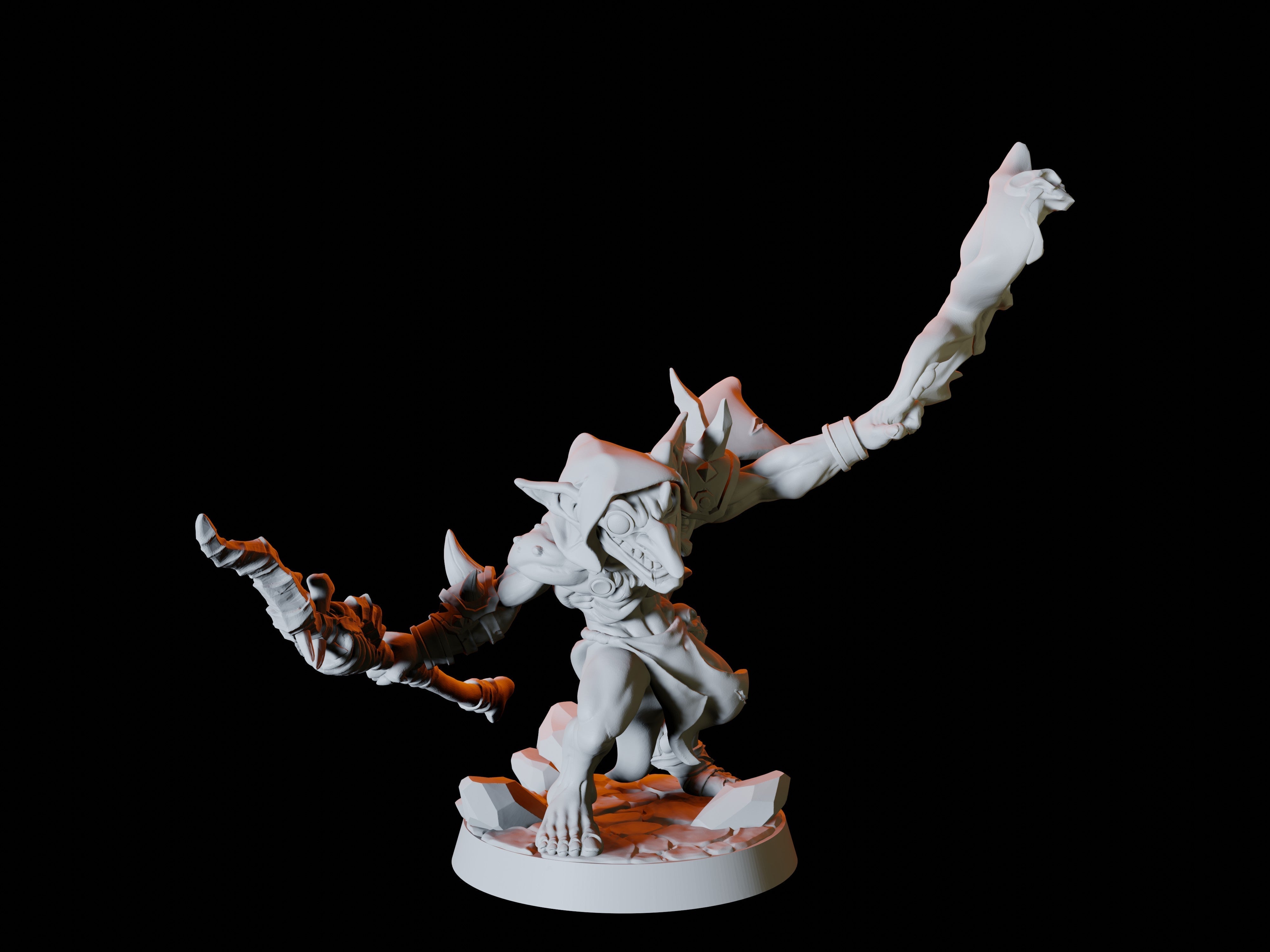 Goblin Wizard Miniature for Dungeons and Dragons - Myth Forged