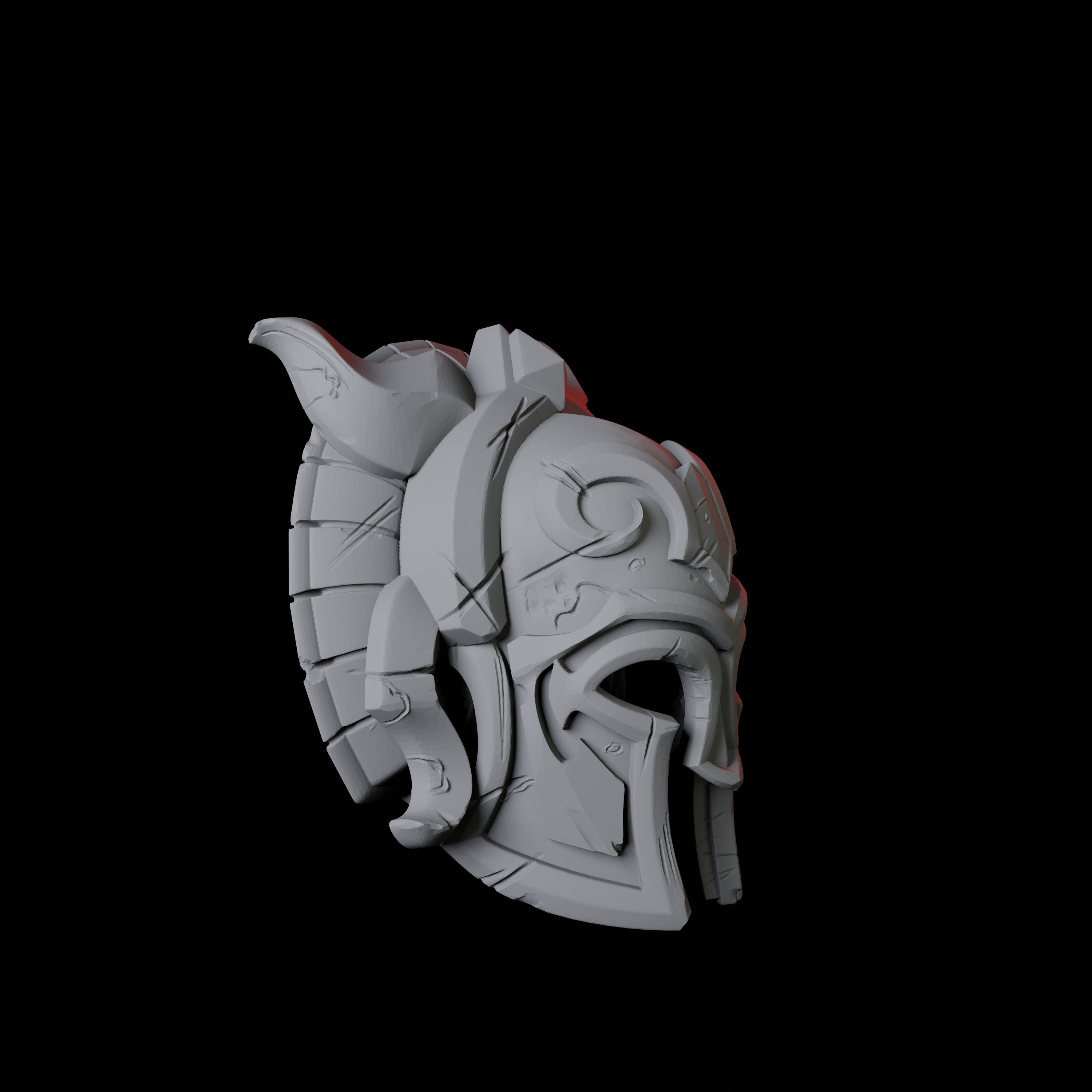 Greek Helmet A Miniature for Dungeons and Dragons