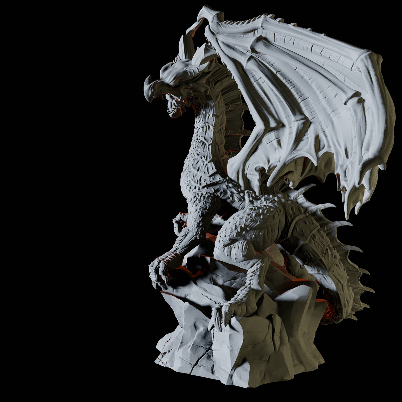 Green Dragon Miniature for Dungeons and Dragons, Pathfinder or other TTRPGs
