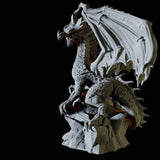 Green Dragon Miniature for Dungeons and Dragons, Pathfinder or other TTRPGs