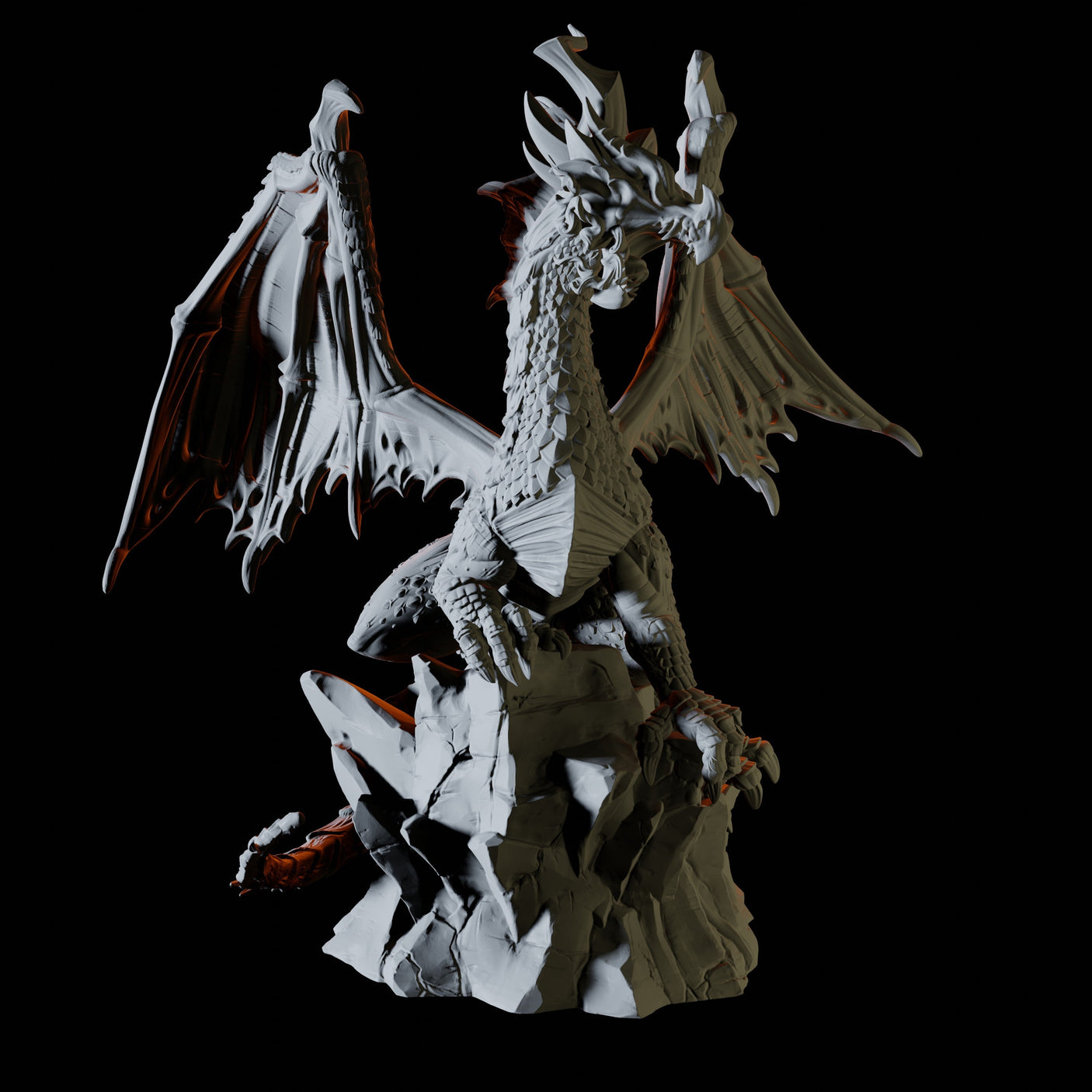 Green Dragon Miniature for Dungeons and Dragons, Pathfinder or other TTRPGs