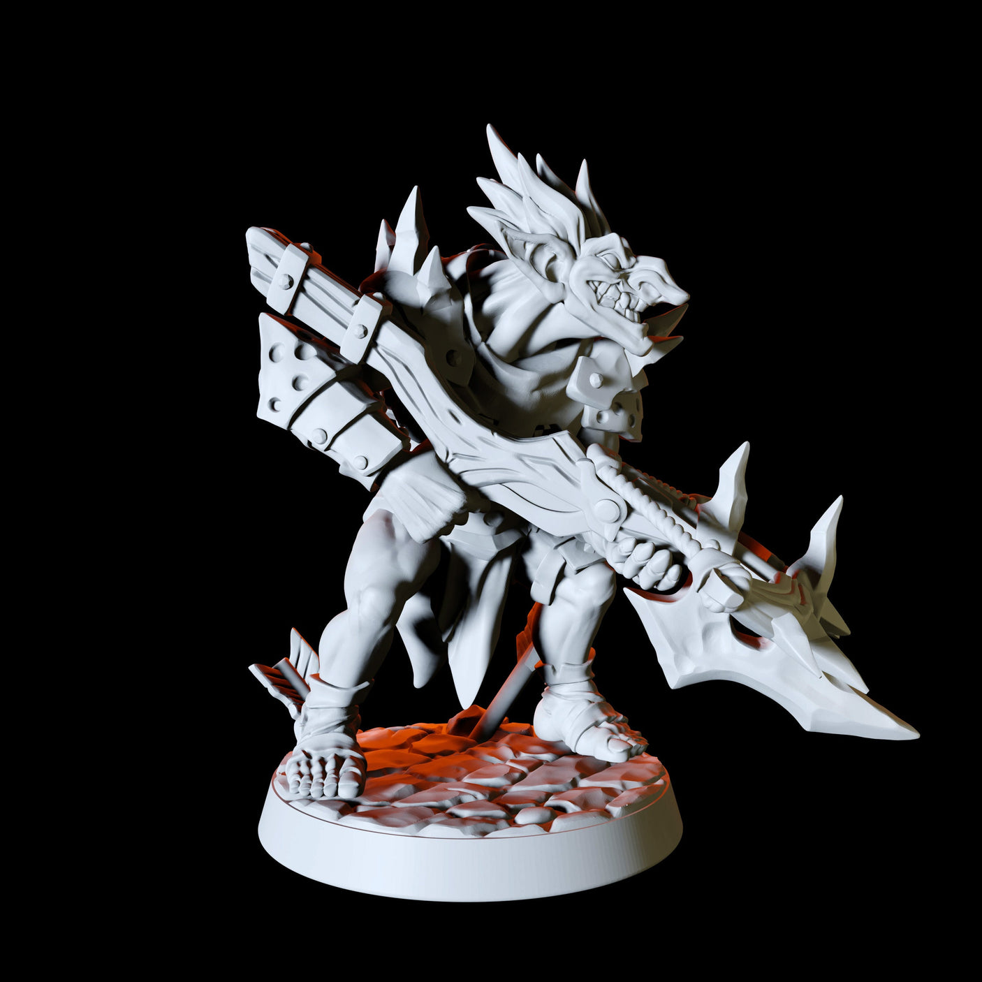Grinning Crossbow Hobgoblin Miniature for Dungeons and Dragons, Pathfinder or other TTRPGs