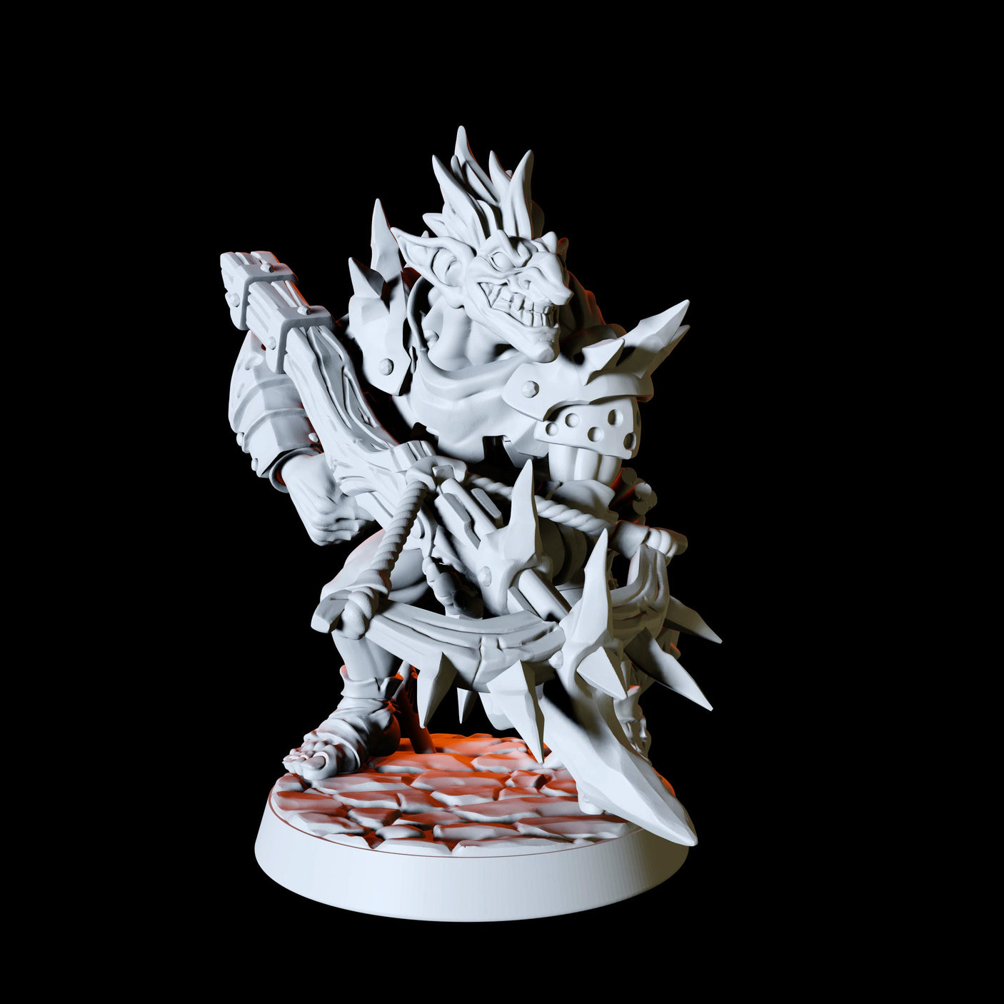 Grinning Crossbow Hobgoblin Miniature for Dungeons and Dragons, Pathfinder or other TTRPGs