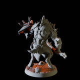 Grinning Gnoll with mace and shield Miniature for Dungeons and Dragons, Pathfinder or other TTRPGs