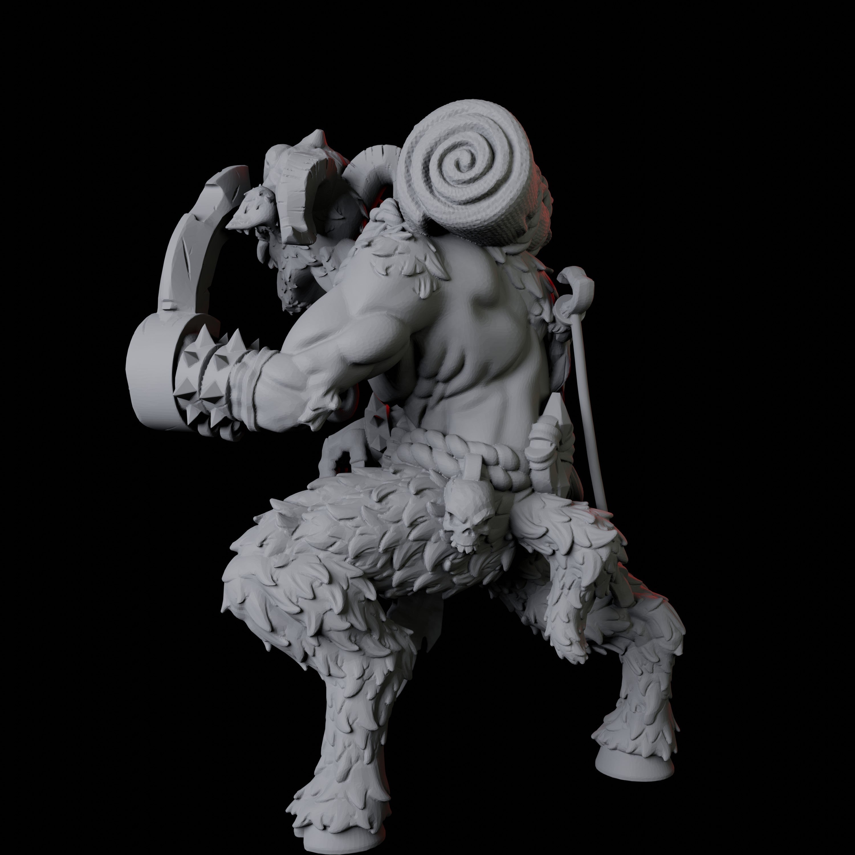 Gruff Satyr Miniature A for Dungeons and Dragons - Myth Forged