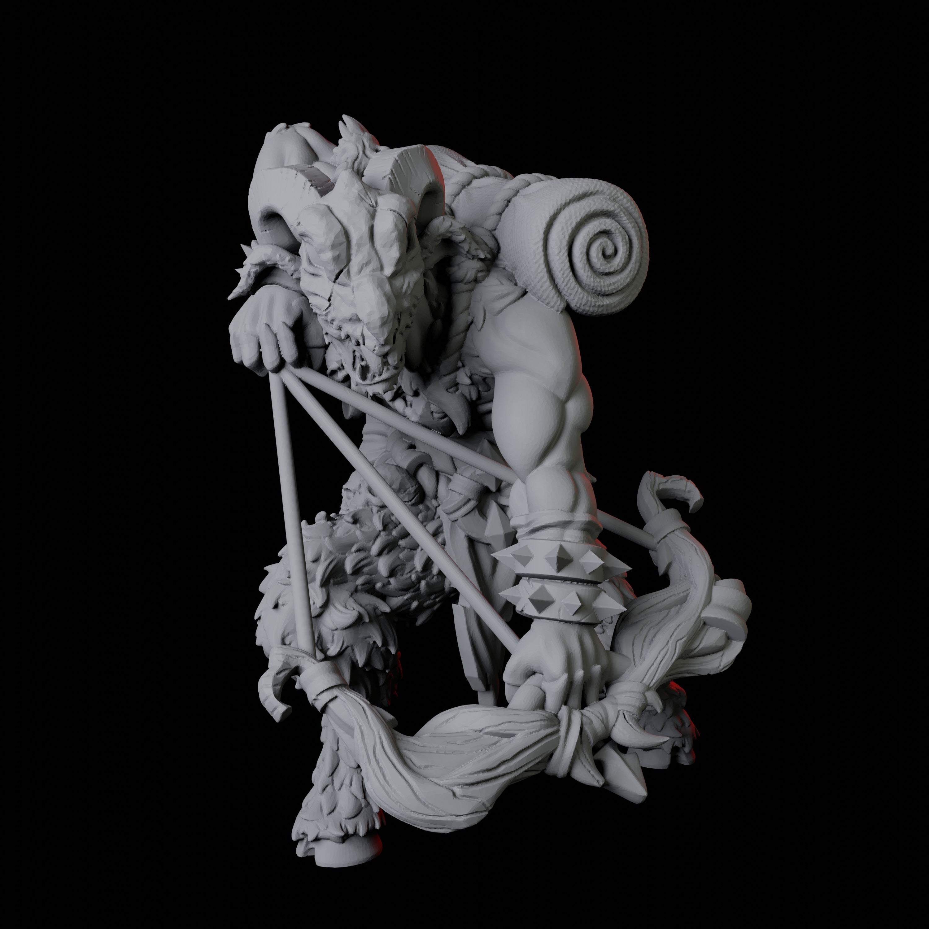 Gruff Satyr Miniature B for Dungeons and Dragons - Myth Forged