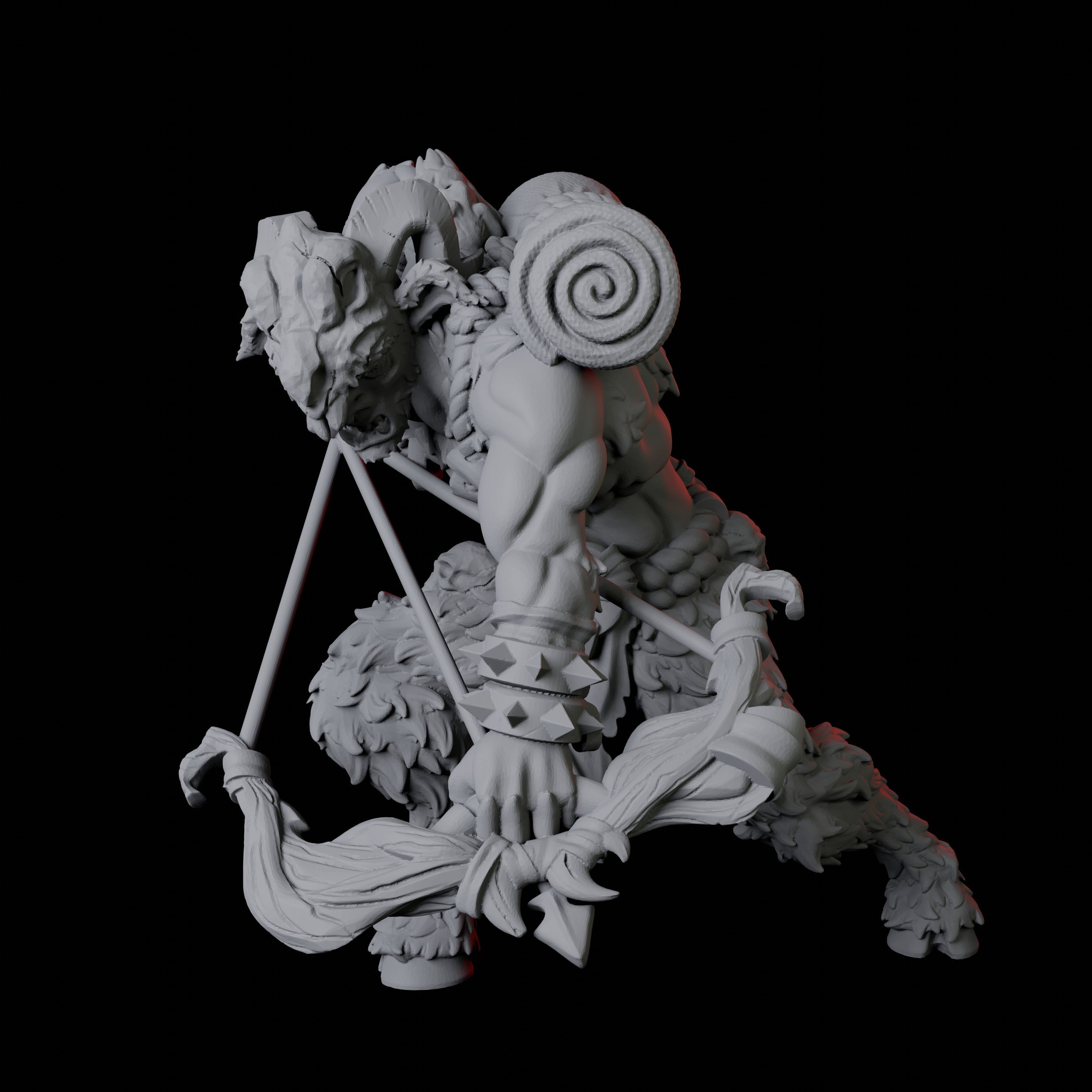 Gruff Satyr Miniature B for Dungeons and Dragons - Myth Forged