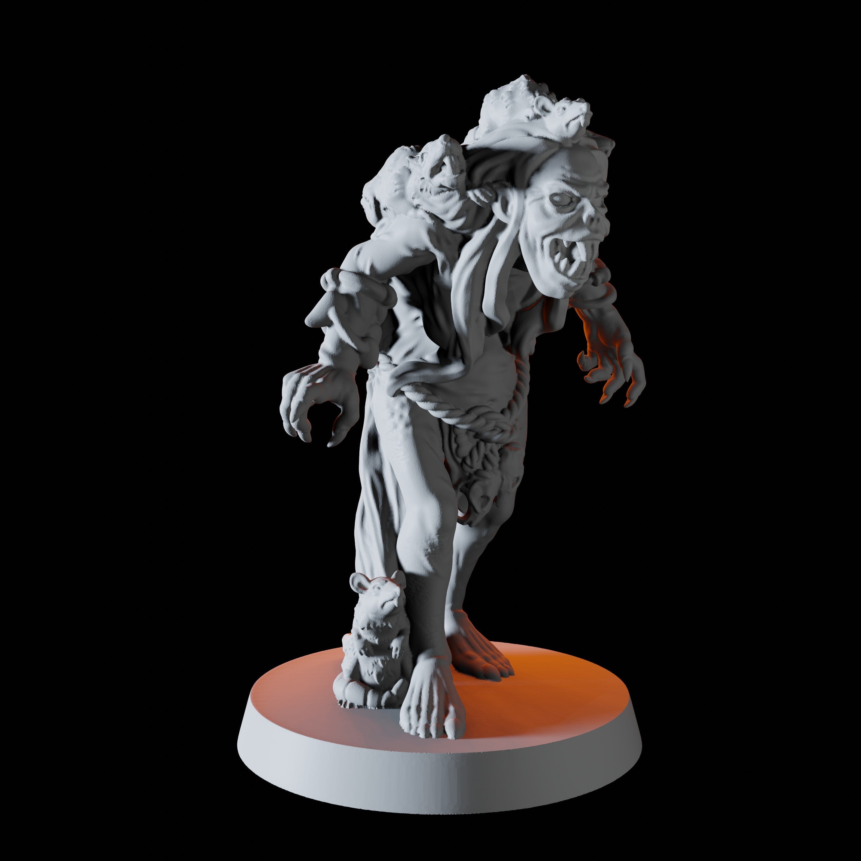 Crone or Hag Miniature for Dungeons and Dragons - Myth Forged