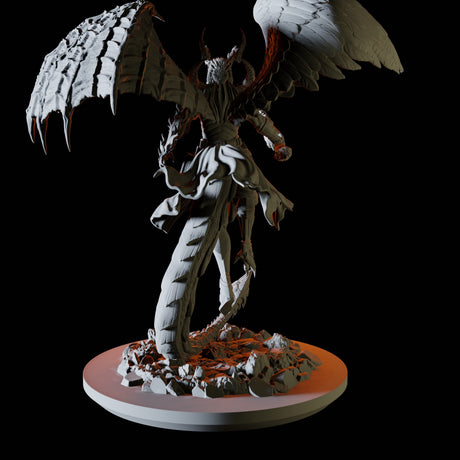 Half Angel Half Demon Celestial Miniature for Dungeons and Dragons, Pathfinder or other TTRPGs