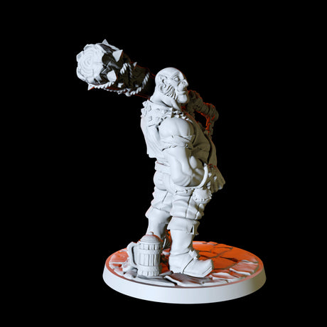 Half Orc Bruiser Miniature for Dungeons and Dragons, Pathfinder or other TTRPGs