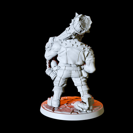 Half Orc Bruiser Miniature for Dungeons and Dragons, Pathfinder or other TTRPGs