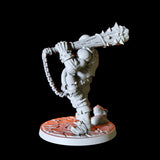Half Orc Bruiser Miniature for Dungeons and Dragons, Pathfinder or other TTRPGs