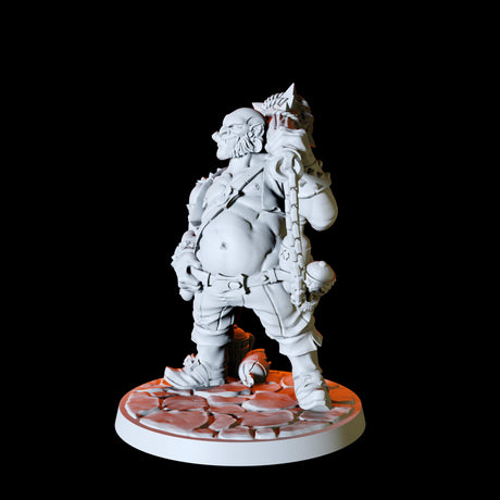 Half Orc Bruiser Miniature for Dungeons and Dragons, Pathfinder or other TTRPGs