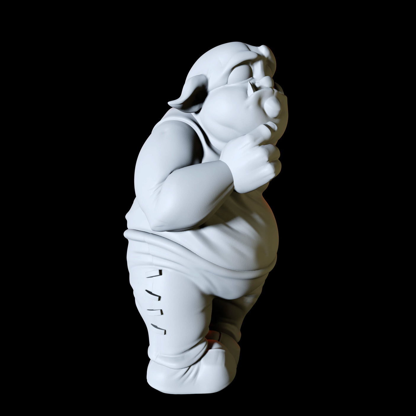 Half Orc Child Miniature for Dungeons and Dragons, Pathfinder or other TTRPGs