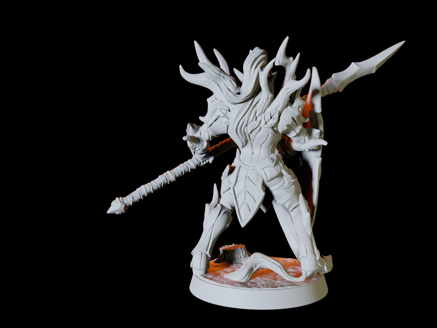 High Elf Army - Six Soldiers Miniature for Dungeons and Dragons, Pathfinder or other TTRPGs