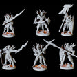 High Elf Army - Six Soldiers Miniature for Dungeons and Dragons, Pathfinder or other TTRPGs