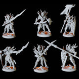 High Elf Army - Six Soldiers Miniature for Dungeons and Dragons, Pathfinder or other TTRPGs