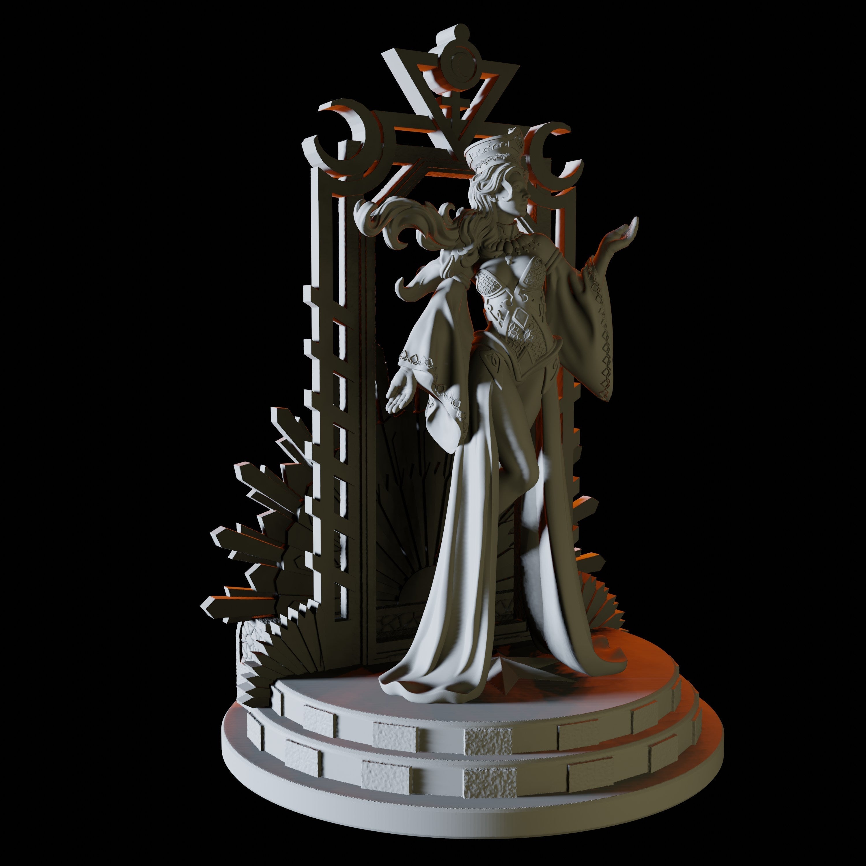 High Priestess Miniature for Dungeons and Dragons - Myth Forged