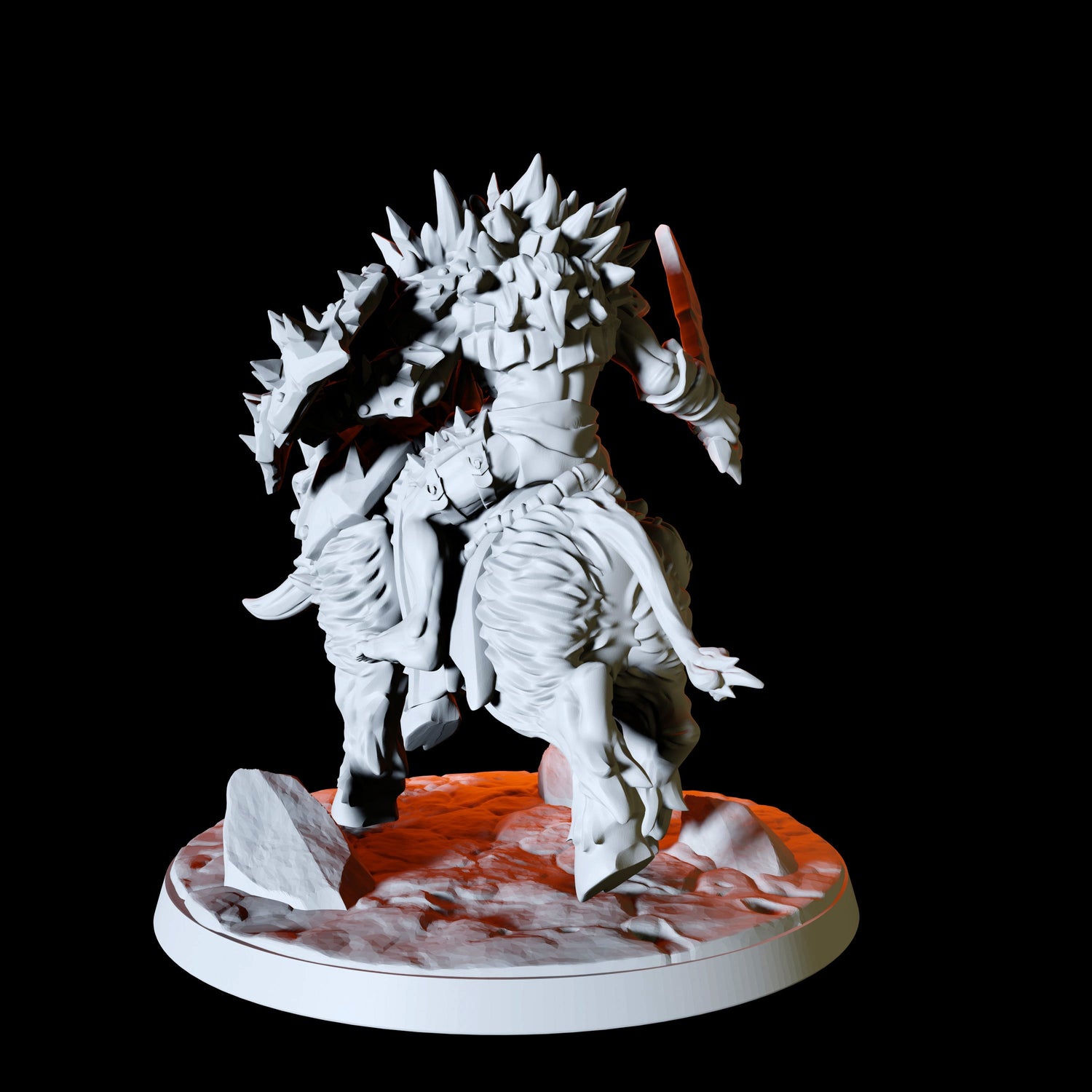 Hobgoblin Worg Rider Type A Miniature for Dungeons and Dragons, Pathfinder or other TTRPGs