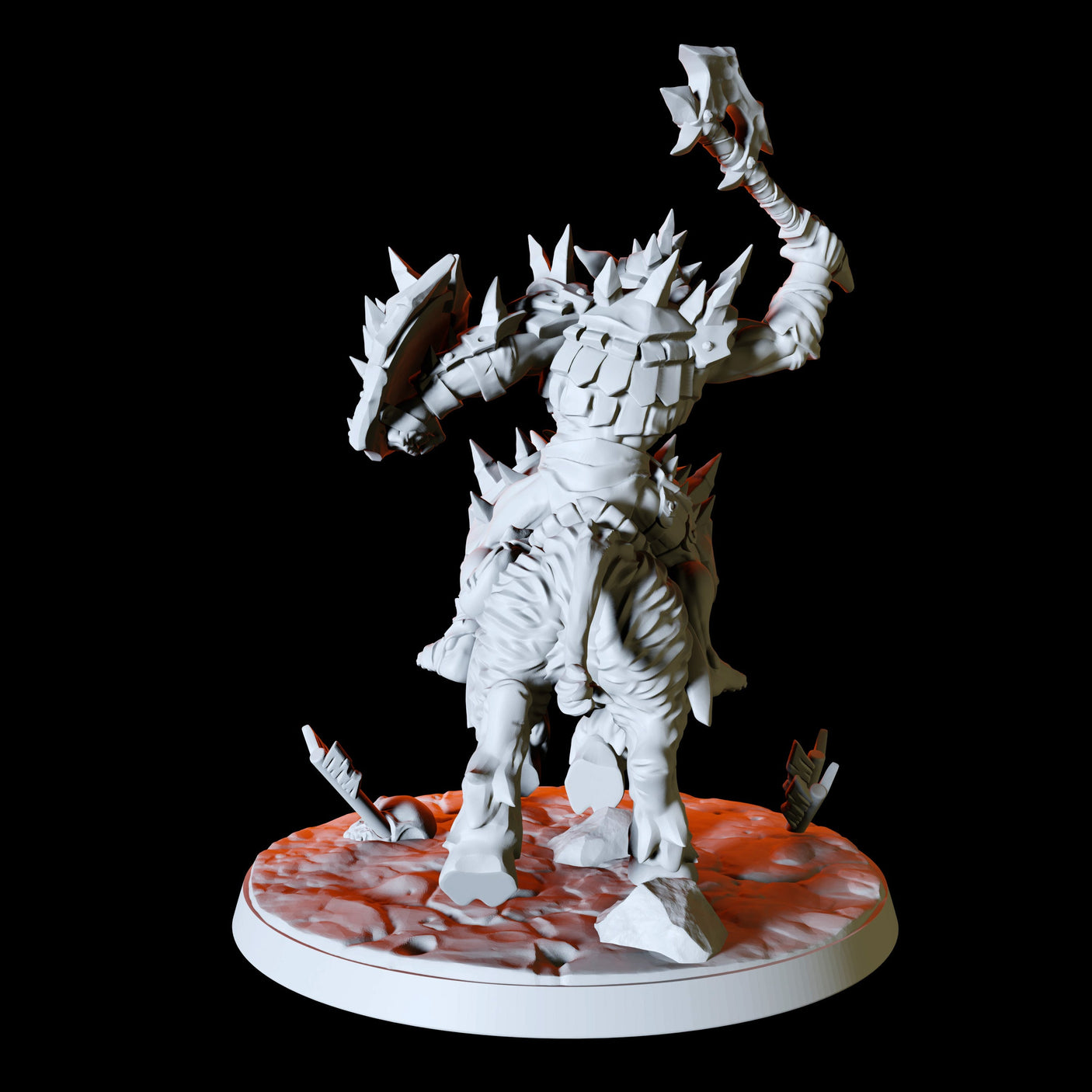 Hobgoblin Worg Rider Type B Miniature for Dungeons and Dragons, Pathfinder or other TTRPGs