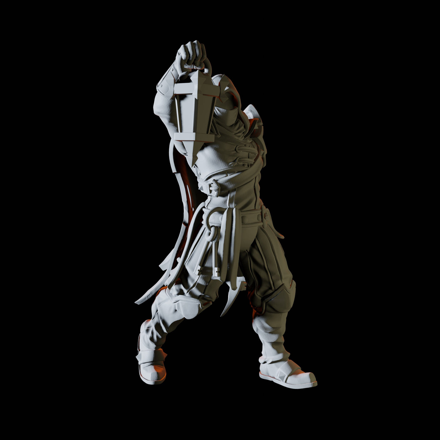 Hooded Jailor Miniature for Dungeons and Dragons, Pathfinder or other TTRPGs