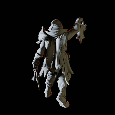 Hooded Jailor Miniature for Dungeons and Dragons, Pathfinder or other TTRPGs