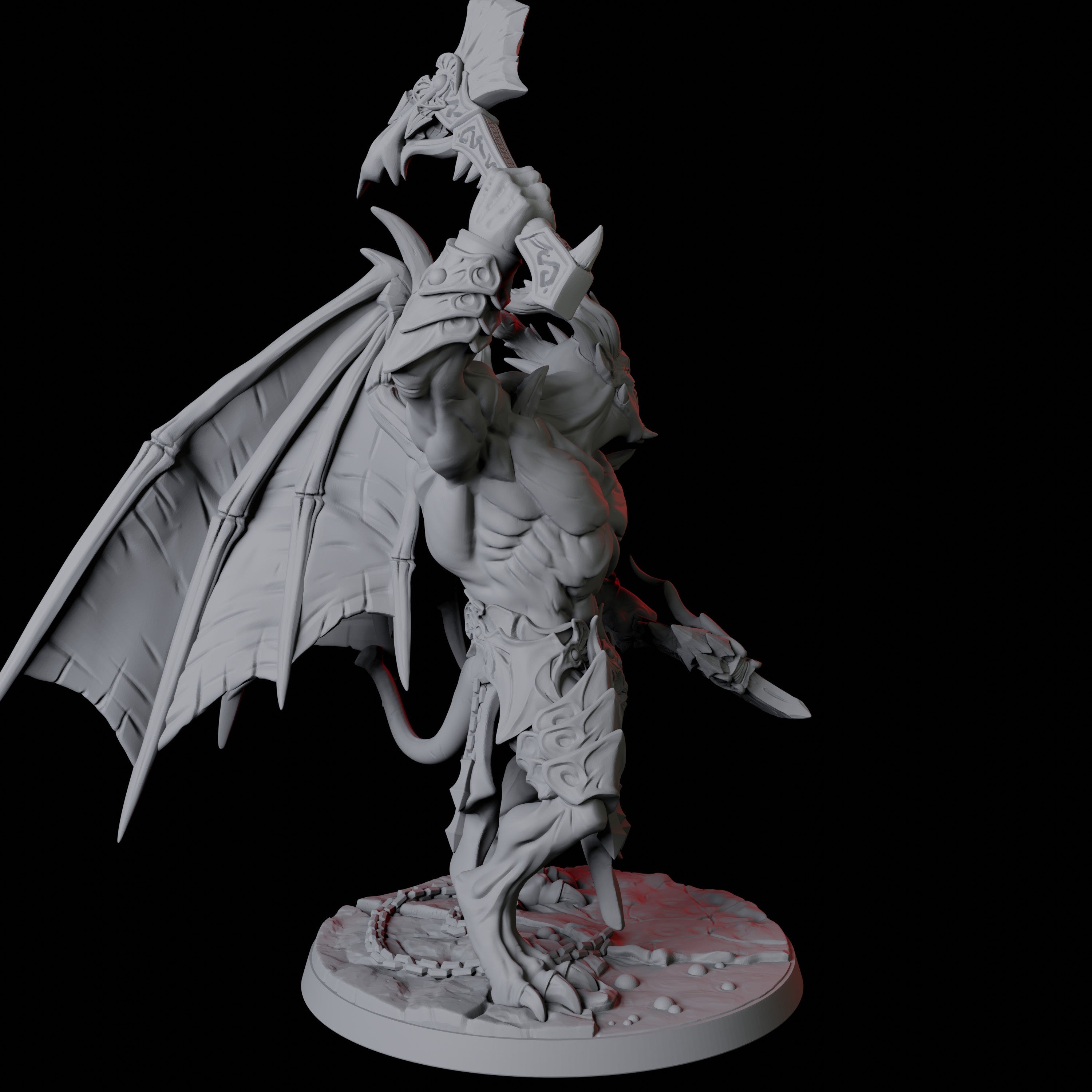 Horned Devil Champion Miniature for Dungeons and Dragons