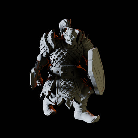Hulking Orc Warrior Miniature for Dungeons and Dragons, Pathfinder or other TTRPGs