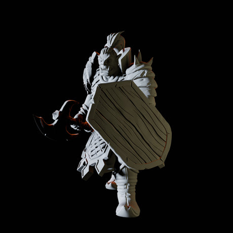 Hulking Orc Warrior Miniature for Dungeons and Dragons, Pathfinder or other TTRPGs