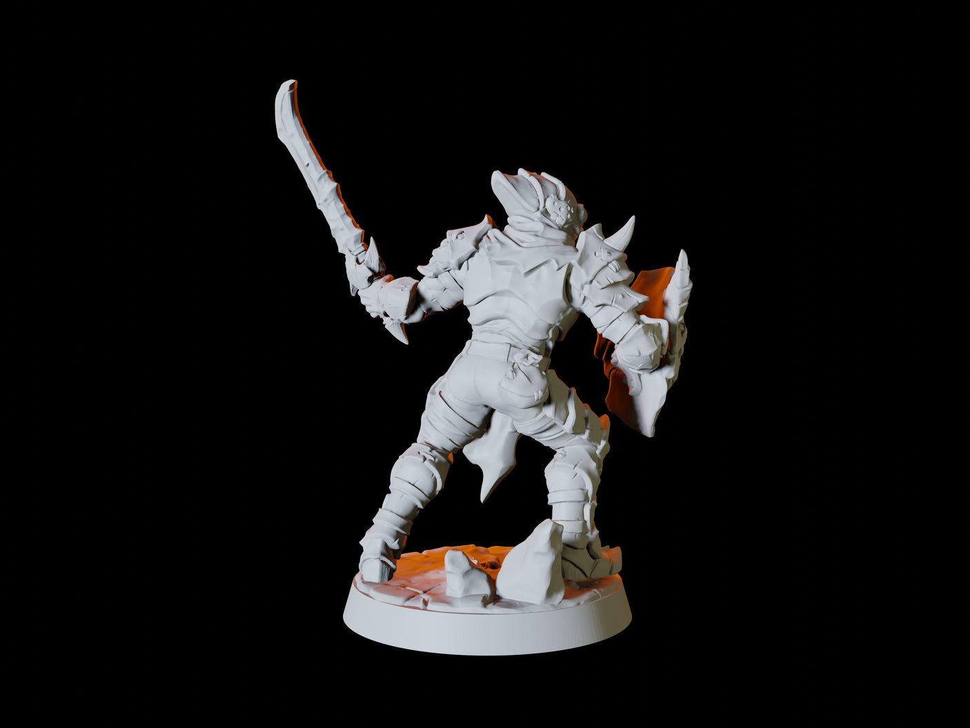 Human Bandit Army - Six Bandits Miniature for Dungeons and Dragons, Pathfinder or other TTRPGs