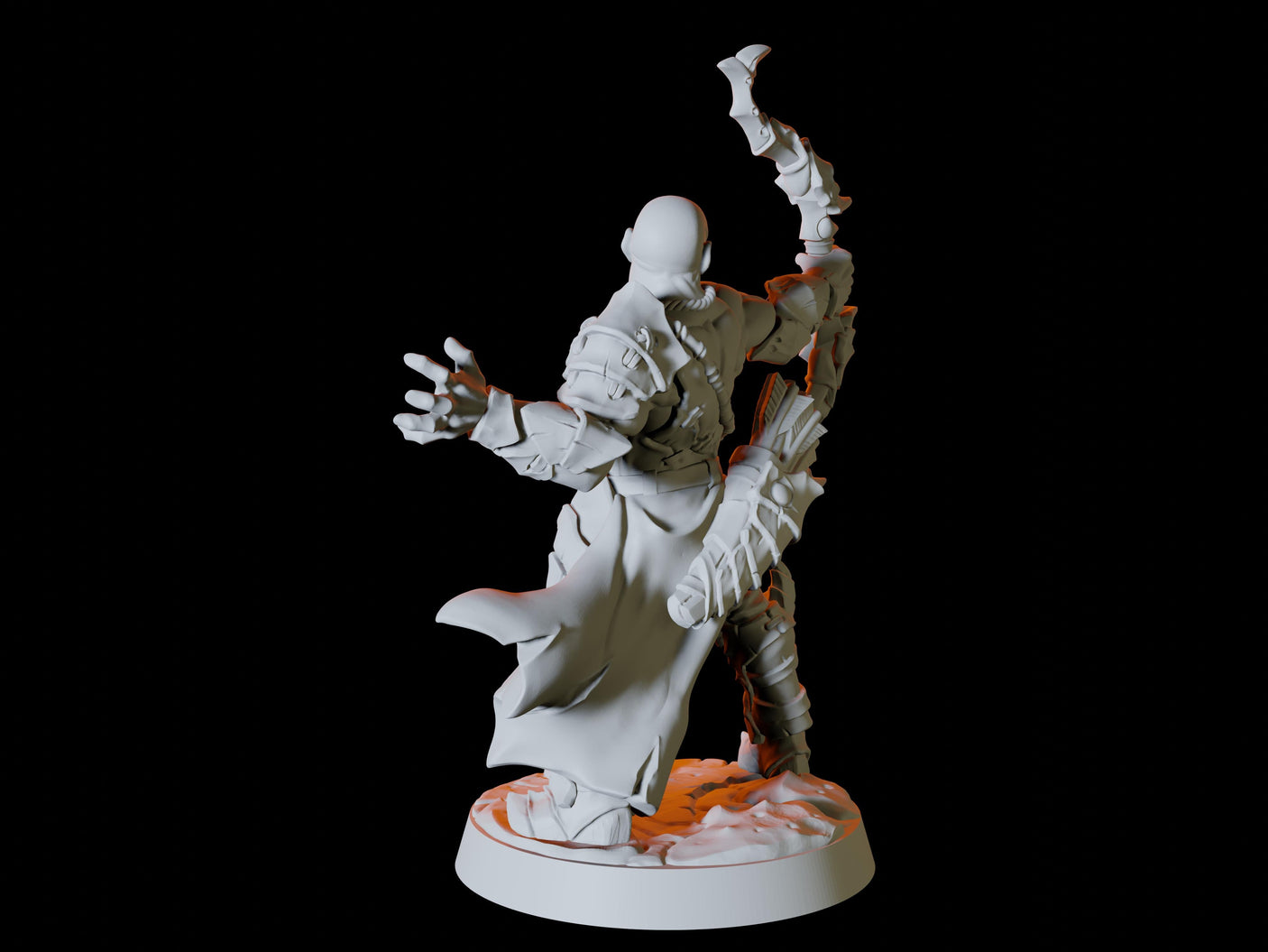 Human Bandit Army - Six Bandits Miniature for Dungeons and Dragons, Pathfinder or other TTRPGs