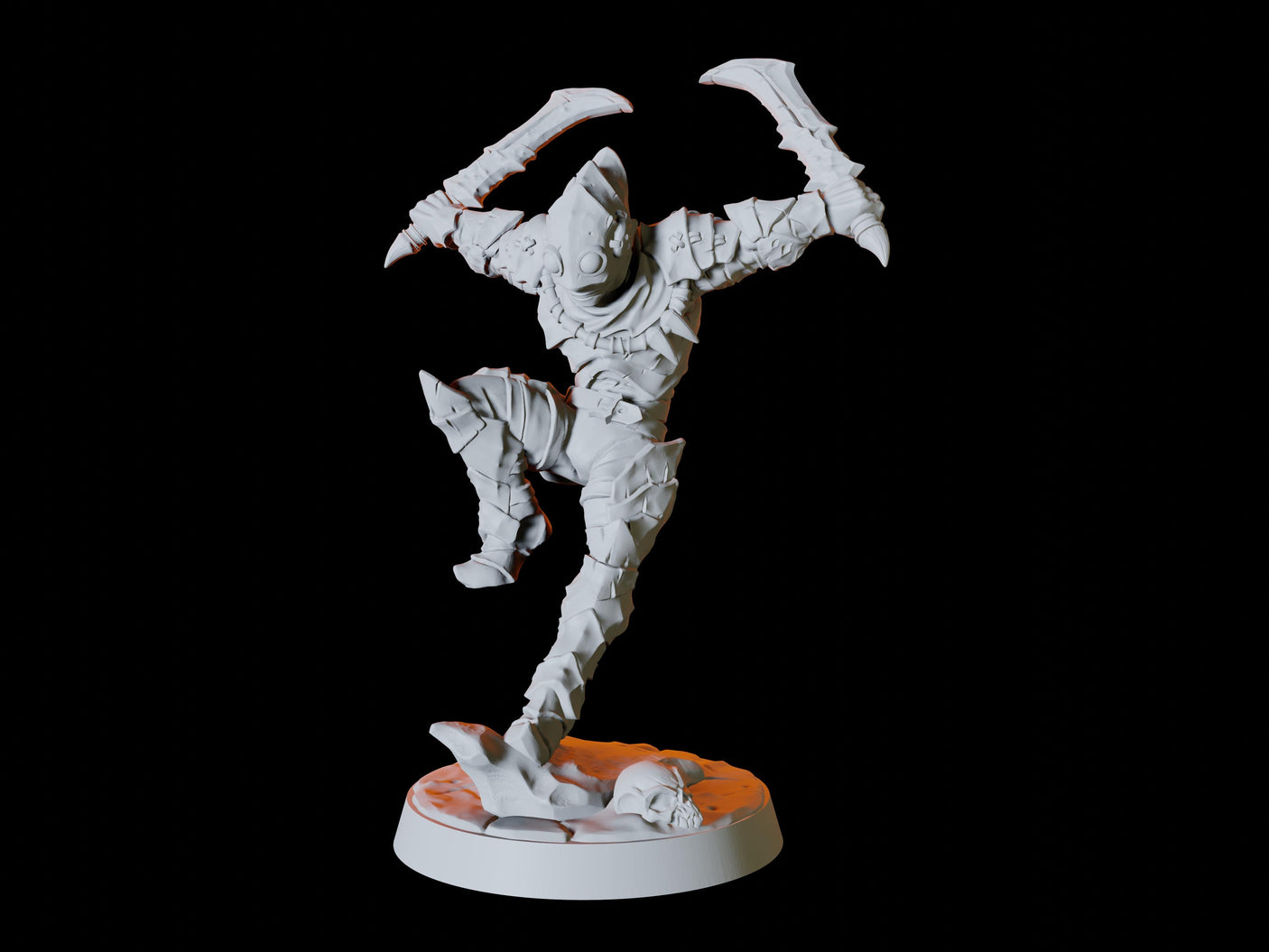 Human Bandit Army - Six Bandits Miniature for Dungeons and Dragons, Pathfinder or other TTRPGs