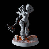 Human Barbarian Pinup Miniature for Dungeons and Dragons, Pathfinder or other TTRPGs