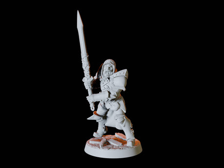Human Fighter Army - Six Soldiers Miniature for Dungeons and Dragons, Pathfinder or other TTRPGs